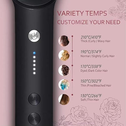 Straightener Heated Electric Comb PACK OF 1 (RANDOM COLOURS)